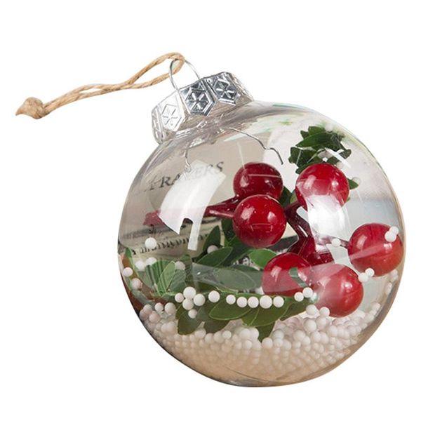 

party decoration christmas decorations clear ball transparent hollow circle balls bauble ornament gift present box packaging decor