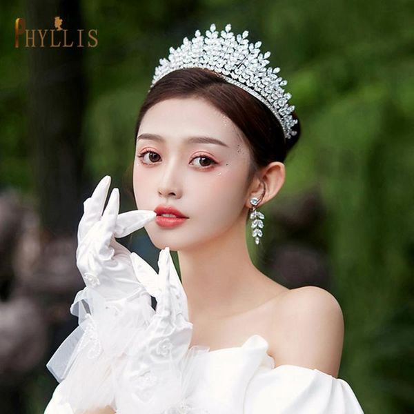 

hair clips & barrettes a377 luxury wedding crown women accessories ornaments hairband bridal tiara charms queen hairwear engagement jewelry, Golden;silver