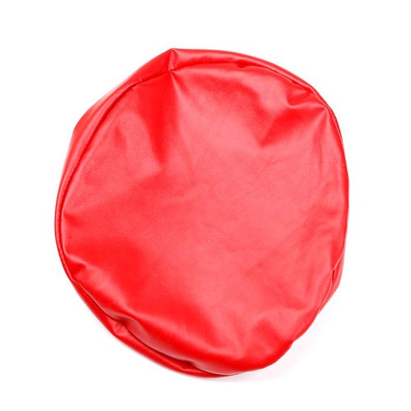 

bar round elastic seat cushion pu leather waterproof solid color chair protector home slipcover el small stool cover stretch covers