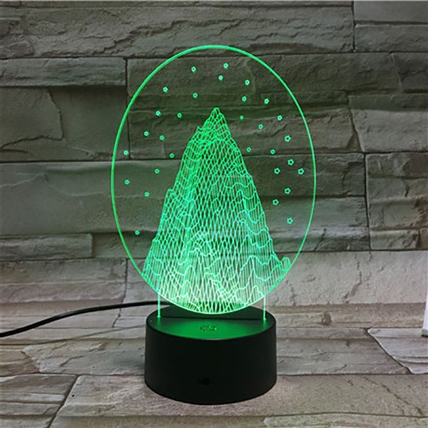 

acrylic 3d desk lamp christmas tree night light led usb powered atmosphere nightlight home party decor kids xmas holiday gift