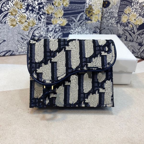 

Fashion top quality men and women purse cards luxury leather designer famous brand long chain letter pattern with boxes SIZE 11-8CM