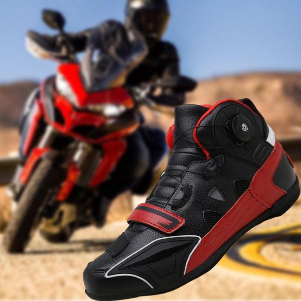 

cycling footwear motorcycle boots men's breathable shoes outdoor non-slip wear-resistant off-road, Black