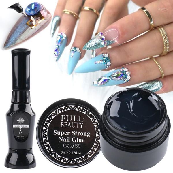 

nail art rhinestone glue kit super sticky decoration gem adhesive uv gel for jewels beads manicure polish la18261