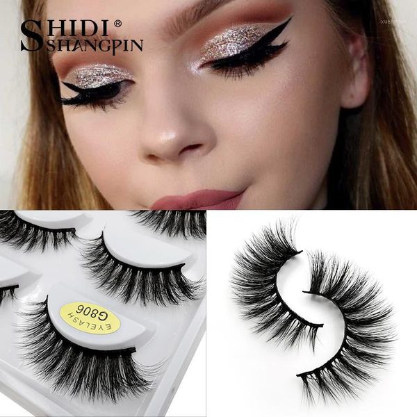 

pairs mink lashes 3d eyelashes 100% cruelty handmade reusable natural false makeup 3mink1