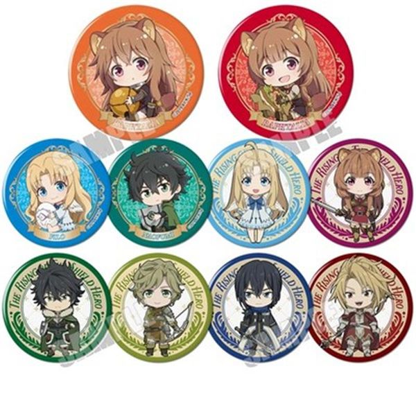 Spille, spille 10 pezzi Giappone Cartoon Tate No Yuusha Nariagari Anime Spille Distintivo Spilla Pin da collezione Zaino Borse Collezione Accessori