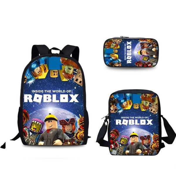 

backpack 3 set kids game teenagers boys and girls school for printing bags