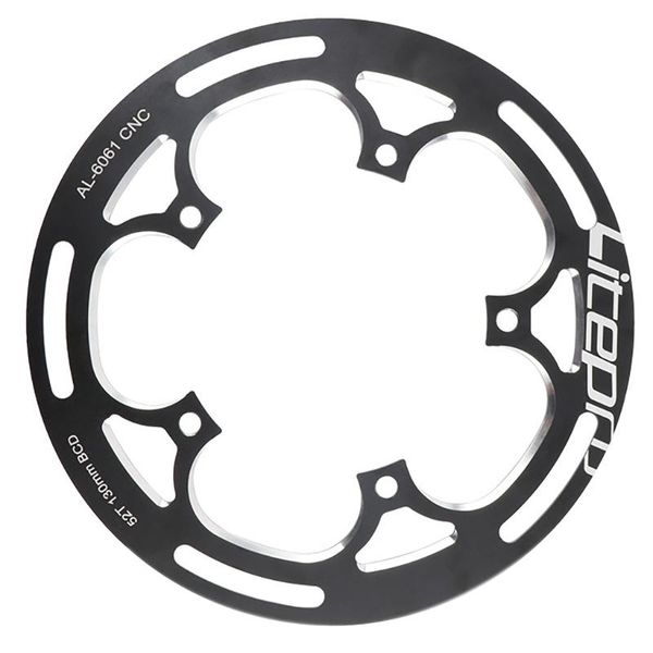 

bike heels & chainwheels litepro folding chain wheel guard 52t bicycle chainwheel protector cnc 130bcd plate crankset chainring protect