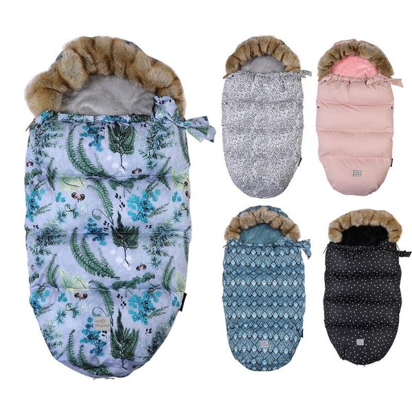 

brand baby stroller sleeping bag winter warm sleepsack windproof for infant wheelchair envelopes footmuff drop bags