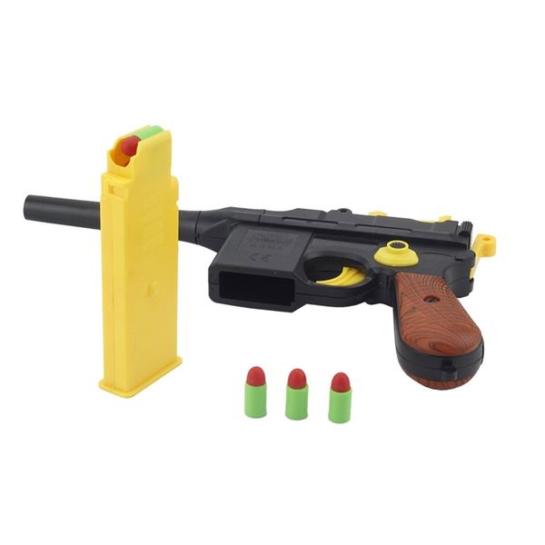 

barbed soft shell gun model toy simulation pistol non alloy can launch foam bullet boy cf toys