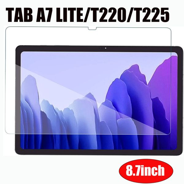 Tablet-Displayschutzfolie aus gehärtetem Glas für Samsung Galaxy TAB A7 LITE T220 T225 8,7 Zoll, Schutzfolie im Opp-Beutel, keine Einzelhandelsverpackung