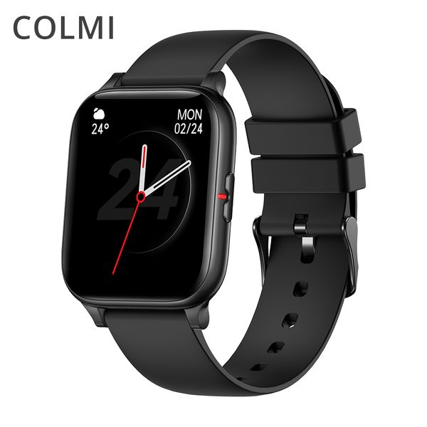 

colmi p8 mix 1.69 inch smart watch men heart rate monitor ip67 waterproof women smartwatch fitness tracker for iphone plusg, Slivery;brown