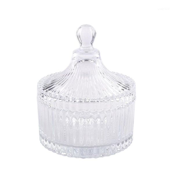 

storage bottles & jars transparent glass jar candy box deskjewelry tank cup