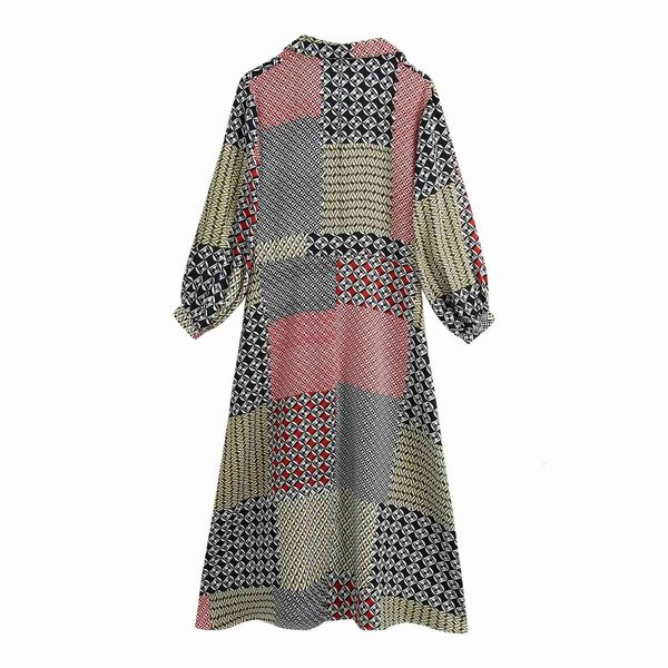 

designer clothing a line v neck long sleeve women's es fashion show fall slim patchwork print, Black;gray