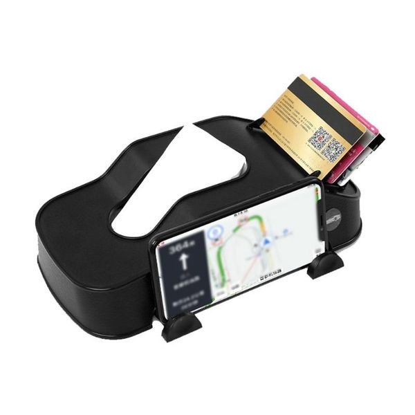 

car organizer durable and practical 3 in1 tissue box automobile napkin card holder mobile phone bracket