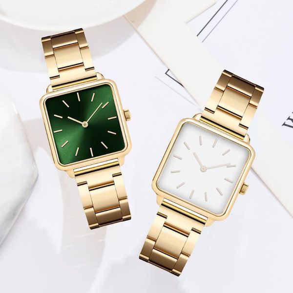 

wristwatches drop women stainless steel quartz watches gold bracelet clock ladies wrist watch gift relogio feminino, Slivery;brown