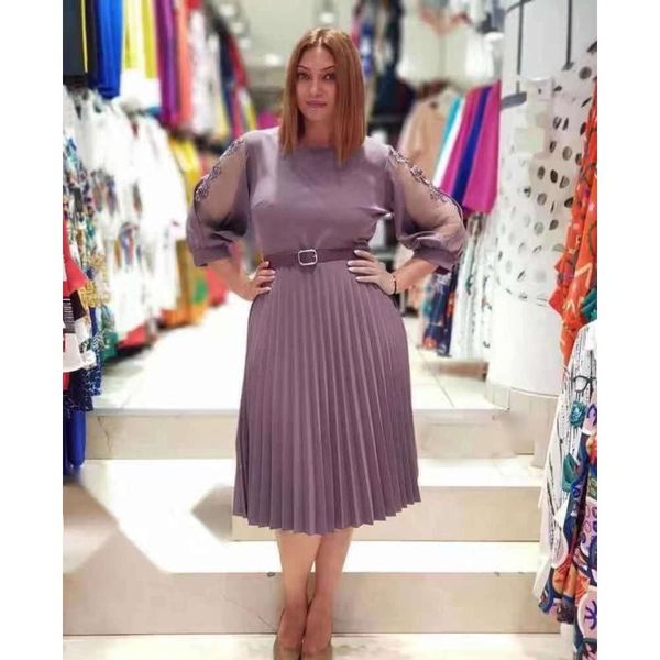 

ethnic clothing autumn arrival 2021 african women short sleeve polyester knee-length dress dresses for, Red