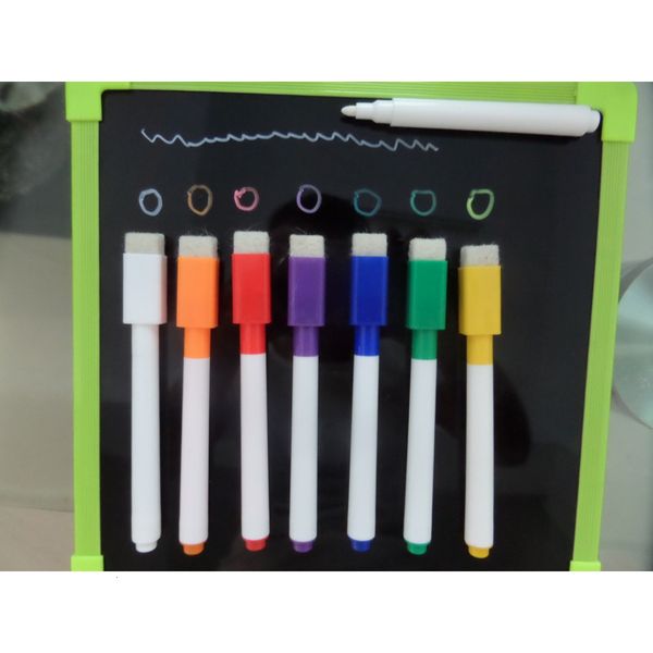 

painting pens with tape brush color whiteboard orcent wet erase blackboard pen erasable, Black;red