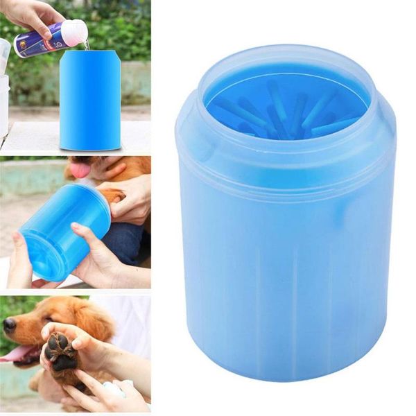 

dog cleaner cup cat pet foot soft silicone portable outdoor washer cups clean brush quickly wash cleaning bucket 1p grooming