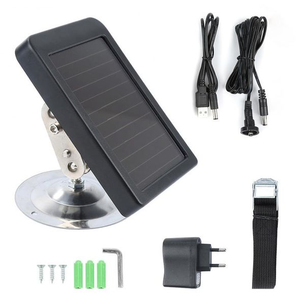 

camcorders hunting camera 7v solar panel power pack battery charger external for trail cam hc300 hc300m wild