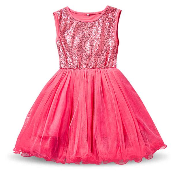 

girl's dresses summer sequins robe fille enfant kids birthday outfits tulle children toddler clothes baby school dress vestidos fezo, Red;yellow