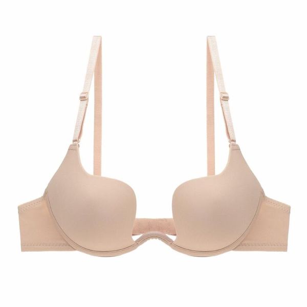 

bras stylish comfortable glossy deep u - shaped low cut wedding dress bra lingerie, Red;black