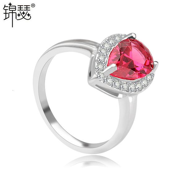 

925 sterling silverboutique zirconium diamond ring colorful aaa stone inlaid fashion, Golden;silver