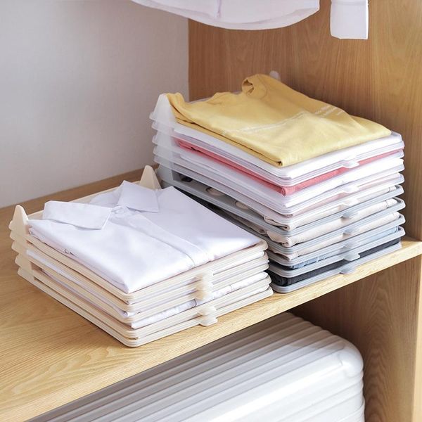 

hooks & rails 10 pieces / set of fast clothes folding board storage rack simple wardrobe closet finishing shirt underwear storag