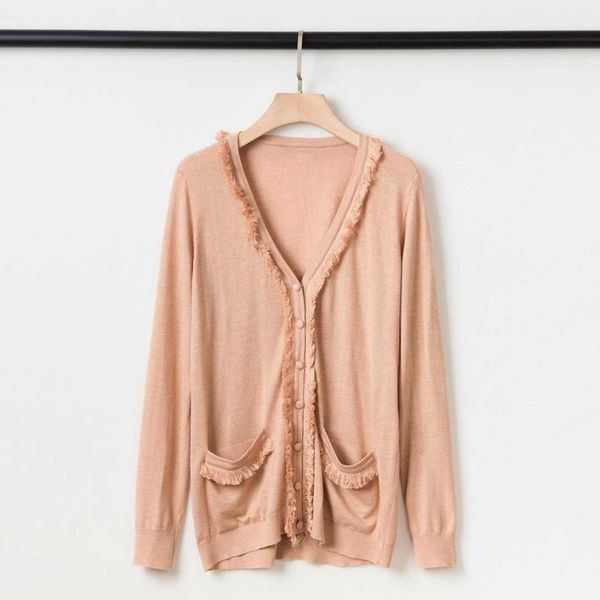 

sweaters women thin sweater tassel v-neck single breasted long sleeve ladies cardigan, White;black