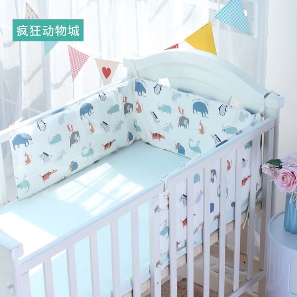 

nordic single piece baby bed side bumpers baby bedding sets decoration cushions for children beddroom cotton 180cm