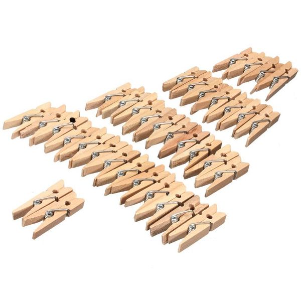 

pcs 3.5cm mini clamp wooden for natural paper po craft clips house decoration frames