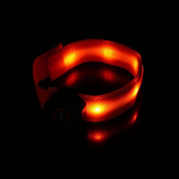 

bike lights led reflective arm strap safety wristband running outdoor flashing band
