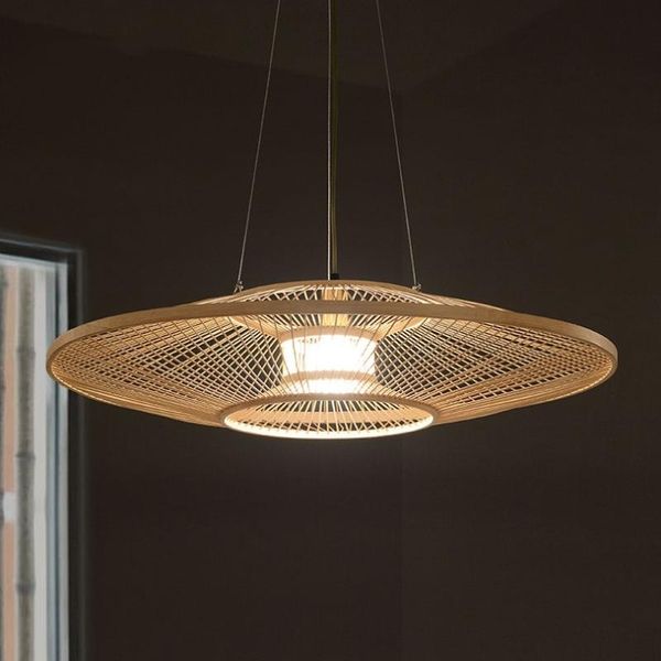 

pendant lamps chinese-style bamboo lights living room modern simple restaurant dining kitchen hanging wood light fixtures