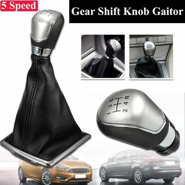 

shift knob gear gaitor gaiter boot cover 5 speed for focus 2 2005-2008 2010-2012