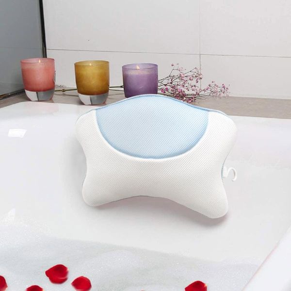 

pillow spa bath non-slip bathtub headrest soft waterproof pillows3d mesh pillows household