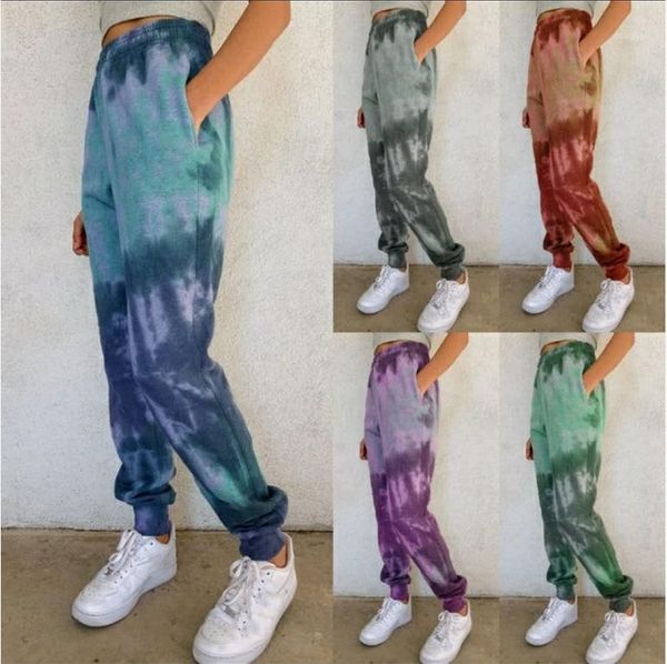 

lace up summer pants women sweatpants pantalon femme tie dye print cotton linen harem casual plus size trousers, Black;white