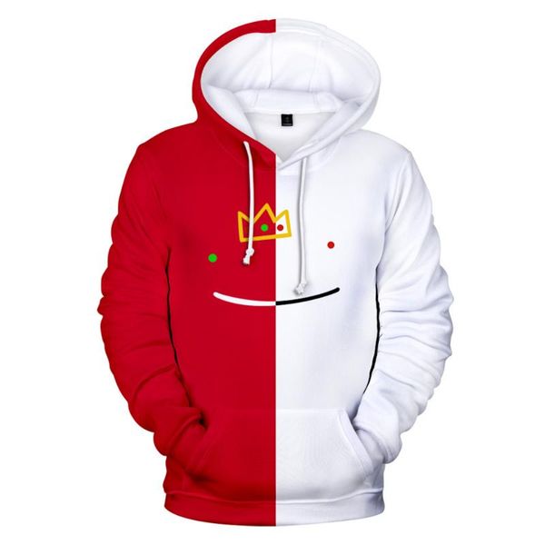 

men's hoodies & sweatshirts 3d harajuku ranboo dreamwastaken children's hoodie comfortable street pullover fall fashion hip hop, Black