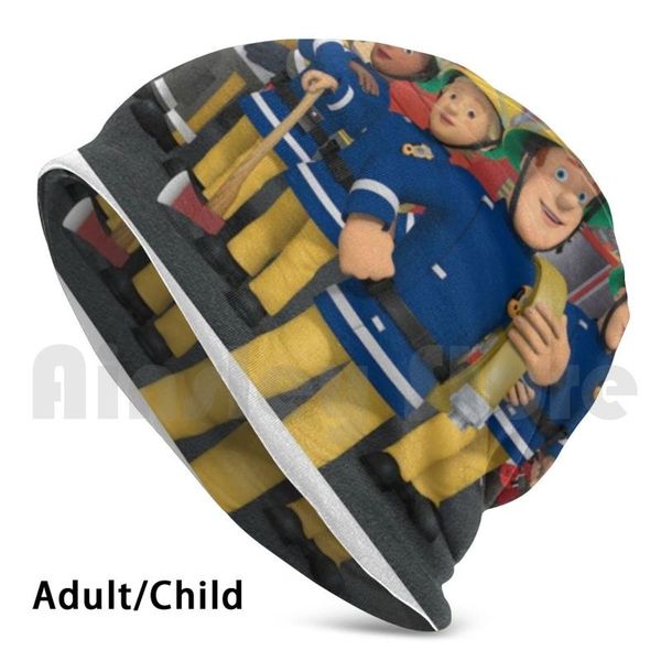 

beanies fireman sam design knit hat hip hop kids birthday ponty pandy trolls world