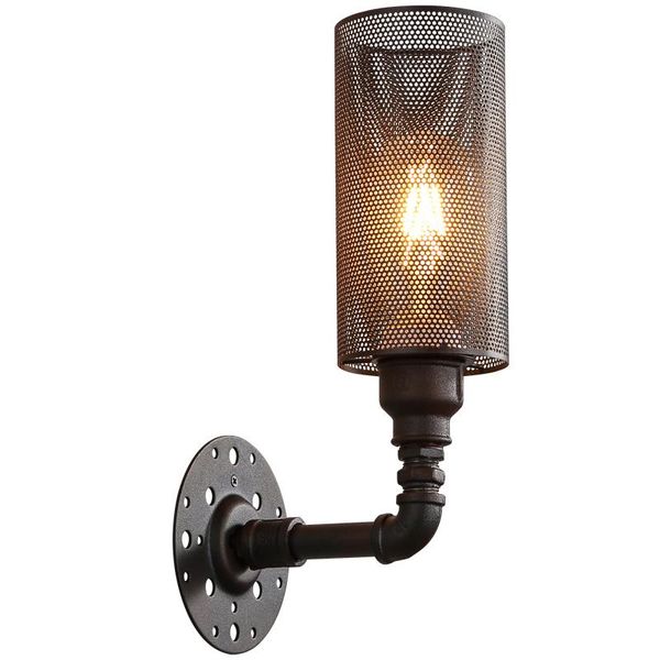 

wall lamp american loft style industrical vintage light led iron retro bedroom antique sconce angle adjustable luminaire