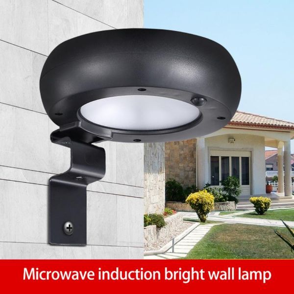 

solar lamps high power microwave sensor wall lamp outdoor spotlights waterproof light for garden decoration street
