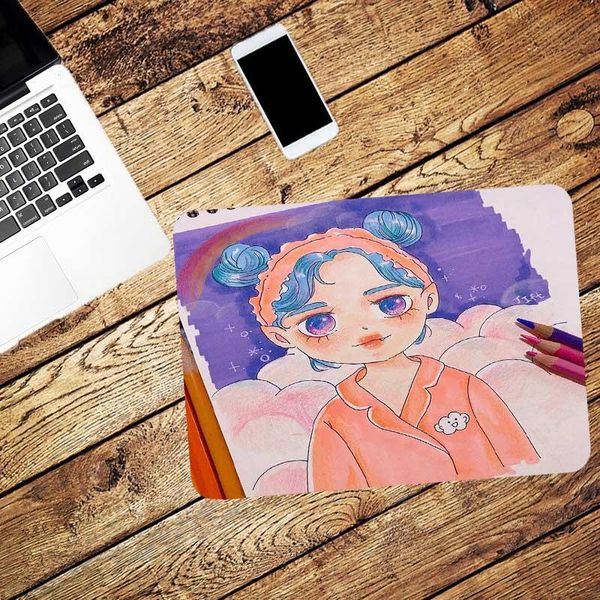 

mouse pads & wrist rests mairuige promotional girl drawing pad, small home game desk pad non-slip and durable