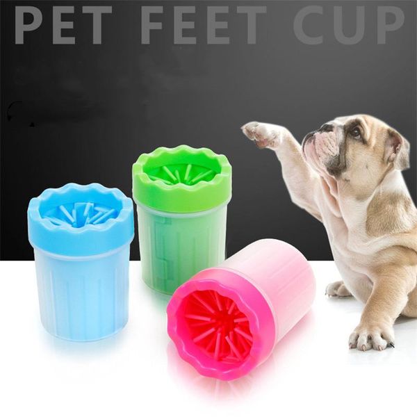 

pet cats dogs foot clean cup for cleaning tool soft plastic washing brush washer accessories dog travel & outdoors
