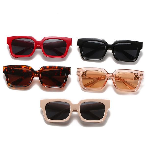 

sunglasses arrival futuristic logo 2021 women men uv400 brand designer black leopard small squar, White;black