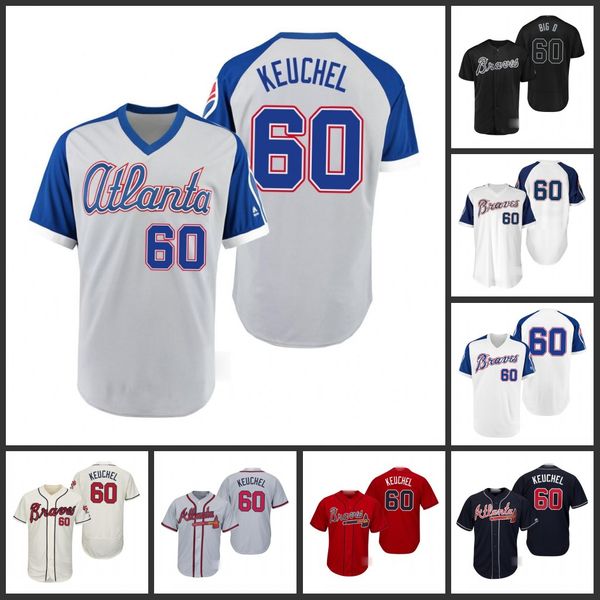 

atlanta braves men 60 dallas keuchel big d youth womenjersey, Black;red