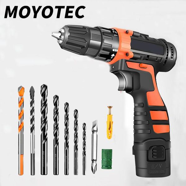 

professiona electric drills moyotec 12v drill cordless screwdriver double speed lithium battery household rechargeable tools
