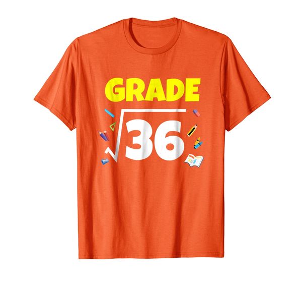 

math square root sixth grade 6 back to school t-shirt, White;black