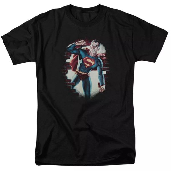 

Superman Vintage Steel T-Shirt DC Comics Sizes S-3X NEW, White;black