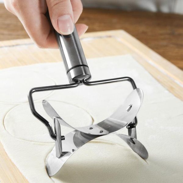 

baking & pastry tools home stainless steel dumpling leather maker tool skin mold creative kitchen chaos cutter gadgets