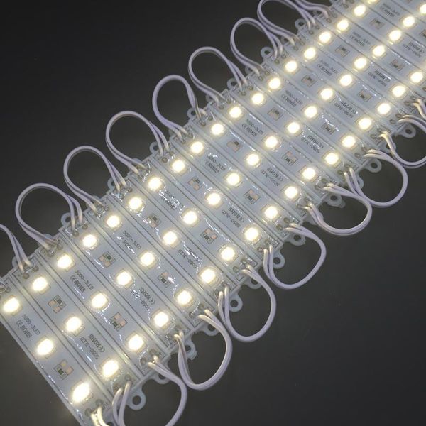 

20pcs led 3 module 12v waterproof white/warm white/red/blue/green/yellow modules lighting for backlight sign