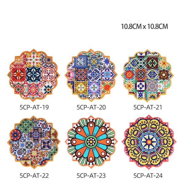 

mats & pads creative sunflower retro counterdecoration heat insulation absorbent cork bottom tea placemat kitchen