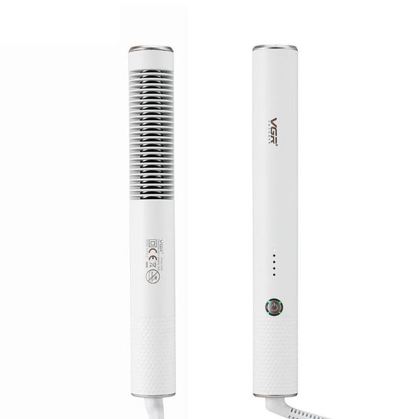 

v-586 multi-function heating hair comb wet and dry strengthening electric brushes